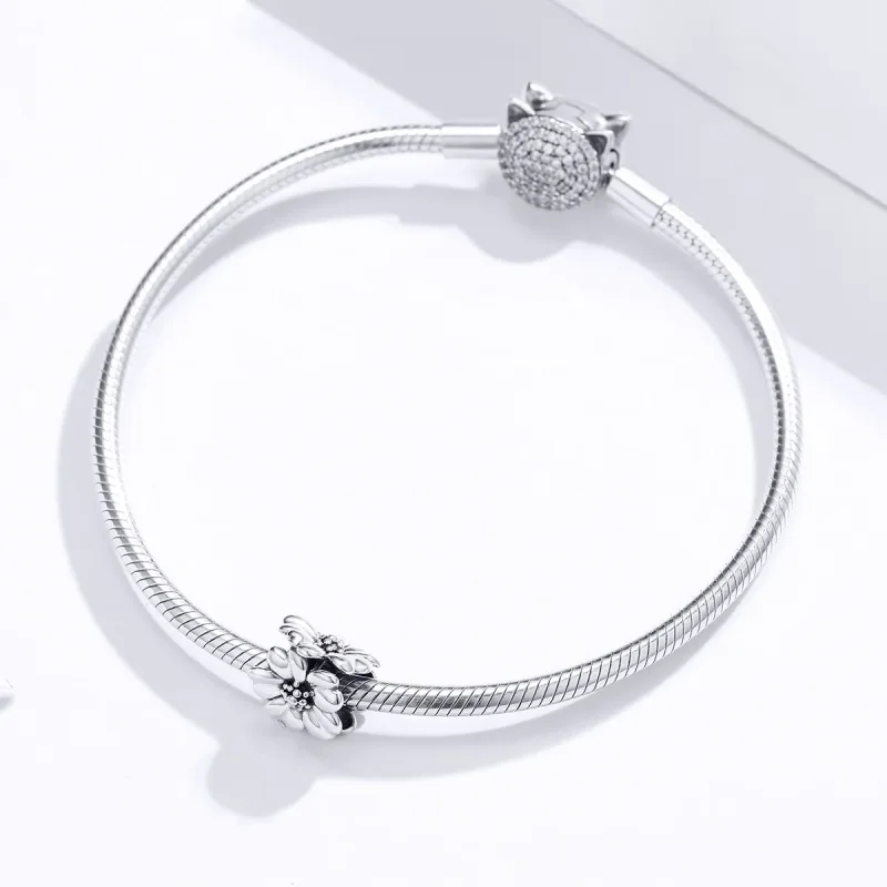 (zdjęcie do) Charms Typu Pandora Trzy Kwiaty - SCC1486 - Wyświetl 3