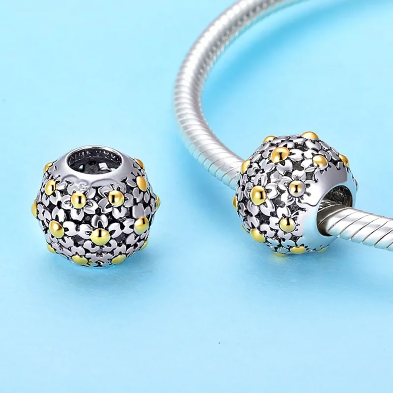 (zdjęcie do) Charms Typu Pandora Uścisk Kwiatów - SCC717 - Wyświetl 2