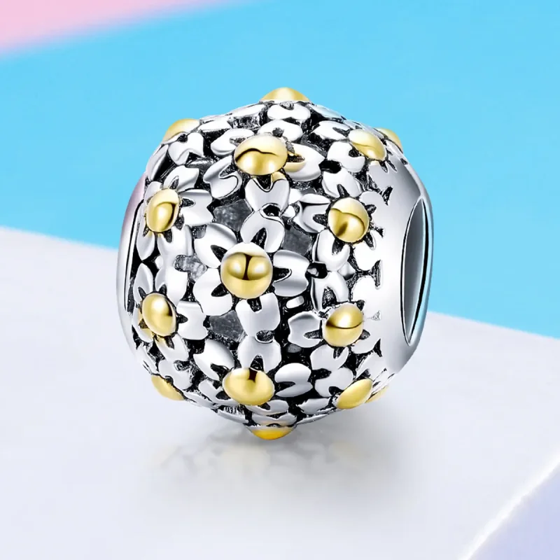 (zdjęcie do) Charms Typu Pandora Uścisk Kwiatów - SCC717 - Wyświetl 4