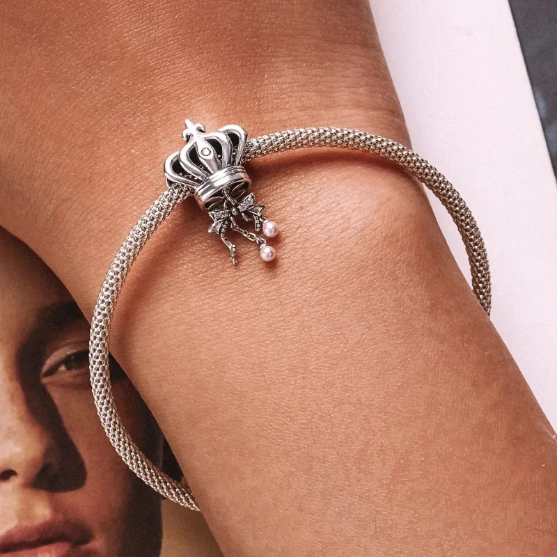 (zdjęcie do) Charms Typu Pandora łuk koronny - SCC2259 - Wyświetl 7