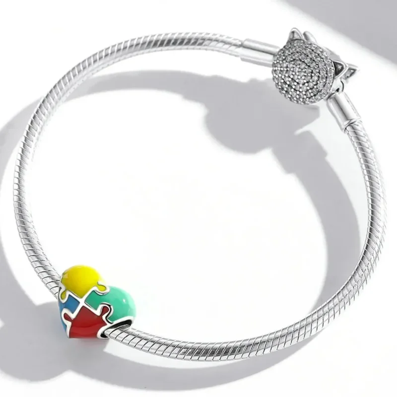 (zdjęcie do) Charms Typu Pandora Układanka miłosna - BSC547 - Wyświetl 3