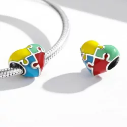 Charms Typu Pandora Układanka miłosna - BSC547