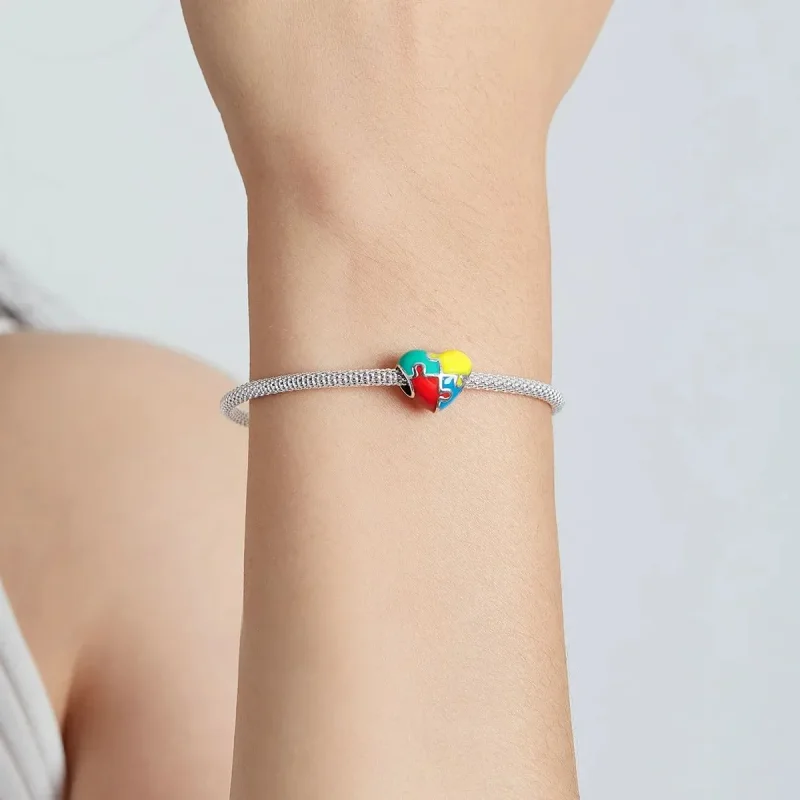 (zdjęcie do) Charms Typu Pandora Układanka miłosna - BSC547 - Wyświetl 5