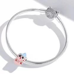 Charms Typu Pandora Urocza Lalka Kot - SCC1939