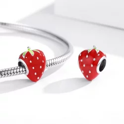 Charms Typu Pandora Urocza truskawka - SCC1839