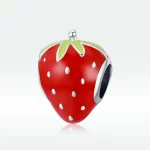 Charms Typu Pandora Urocza truskawka - SCC1839