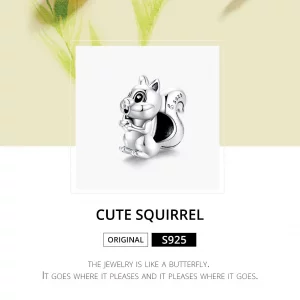 Charms Typu Pandora Urocza wiewiórka - BSC338
