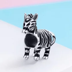 Charms Typu Pandora Urocza zwierzęca zebra - SCC550