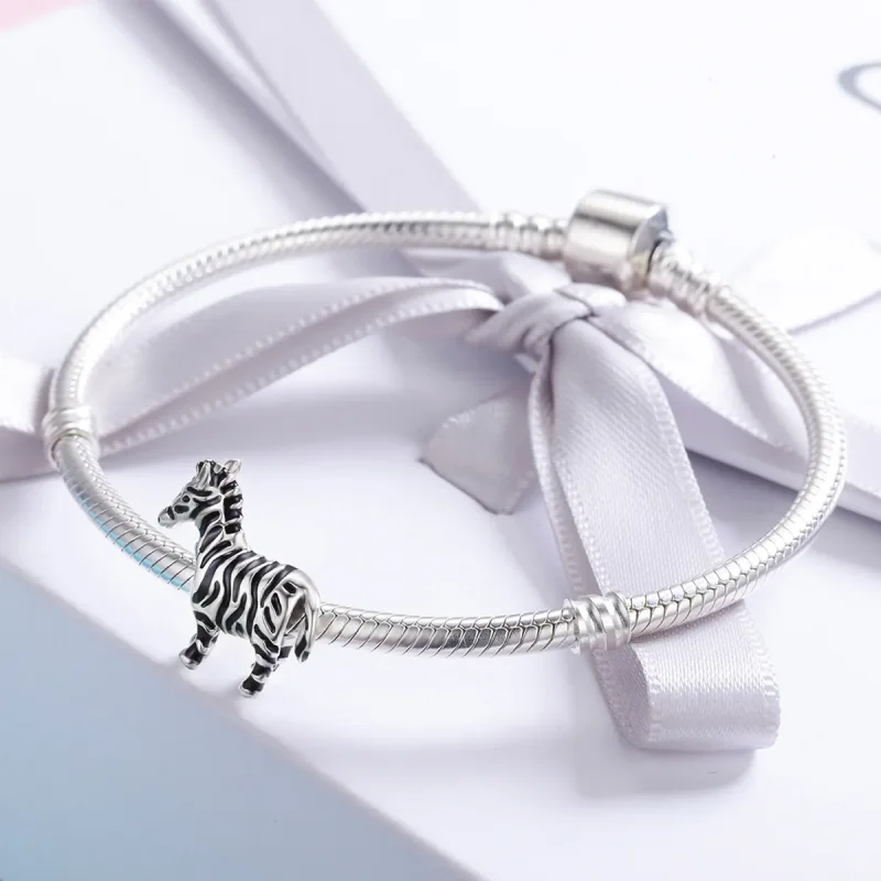 (zdjęcie do) Charms Typu Pandora Urocza zwierzęca zebra - SCC550 - Wyświetl 4
