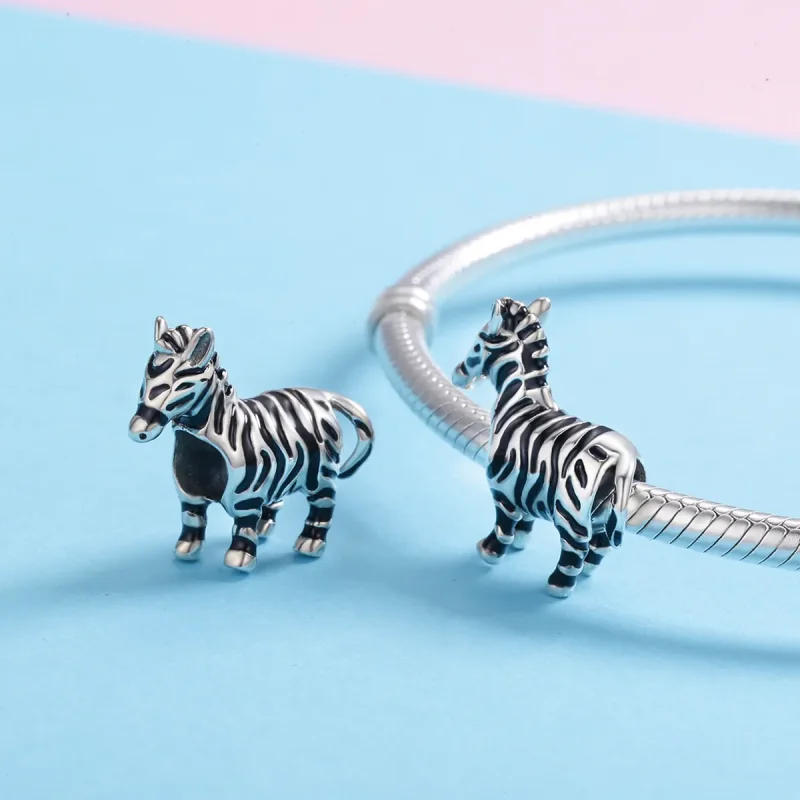 (zdjęcie do) Charms Typu Pandora Urocza zwierzęca zebra - SCC550 - Wyświetl 5