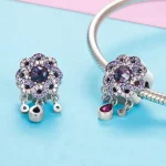 Charms Typu Pandora Utrzymujący się kwiat - SCC1075