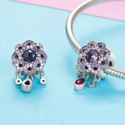 Charms Typu Pandora Utrzymujący się kwiat - SCC1075
