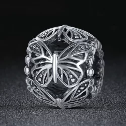 Charms Typu Pandora Vintage motyl - SCC491
