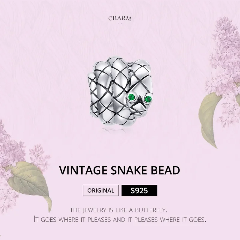 (zdjęcie do) Charms Typu Pandora Vintage wąż - SCC1770 - Wyświetl 6
