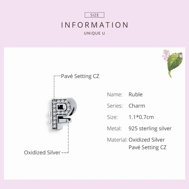 (zdjęcie do) Charms Typu Pandora Waluta rubel - SCC1271 - Wyświetl 3