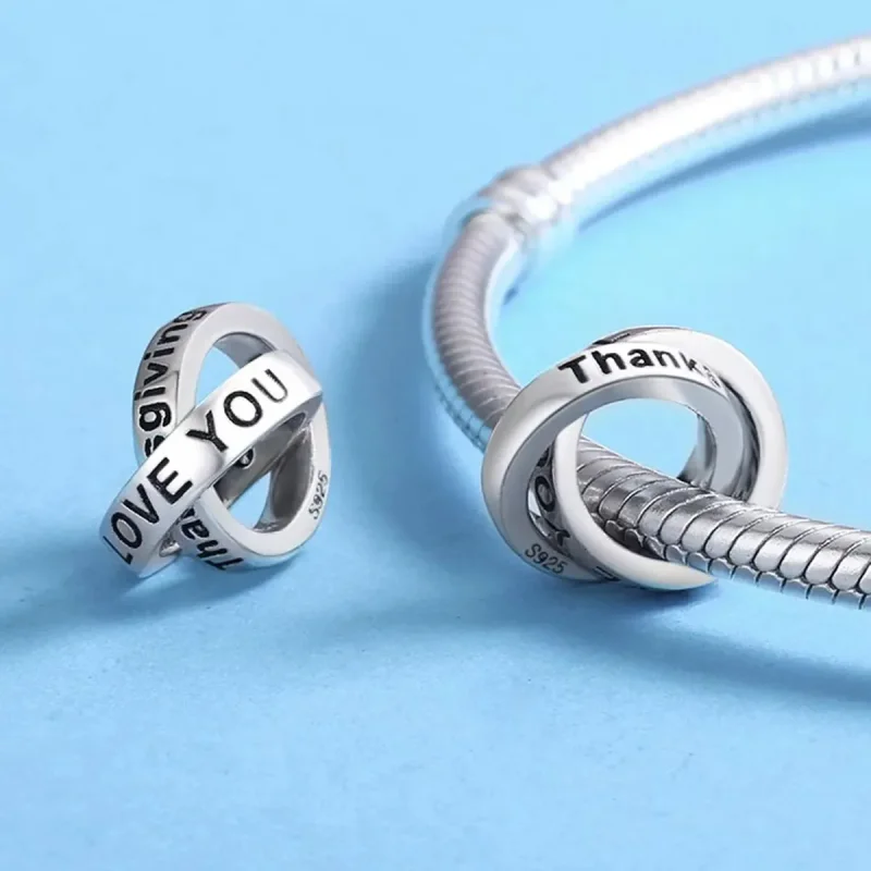 (zdjęcie do) Charms Typu Pandora Wdzięczny Tobie - SCC227 - Wyświetl 5