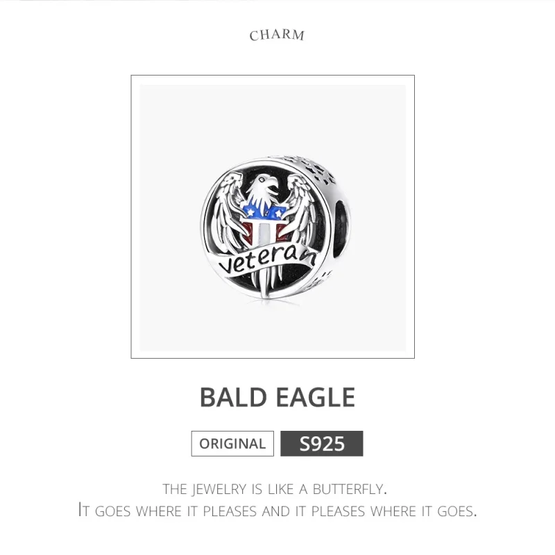 (zdjęcie do) Charms Typu Pandora Weteran - SCC1885 - Wyświetl 6