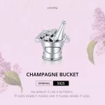 Charms Typu Pandora Wiaderko Szampana - SCC1687