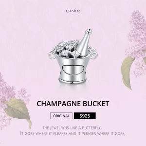 Charms Typu Pandora Wiaderko Szampana - SCC1687