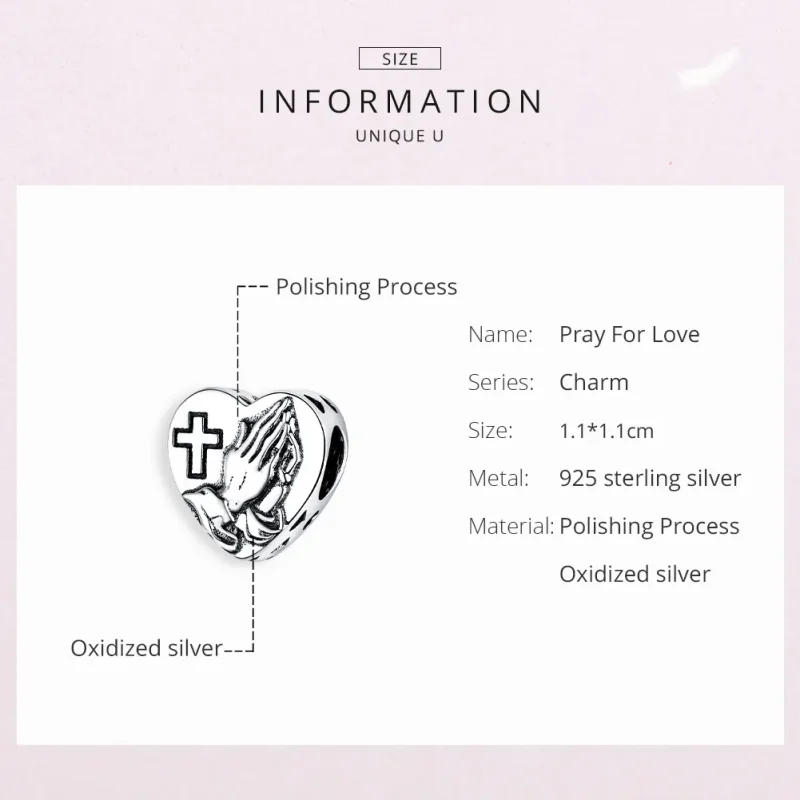 (zdjęcie do) Charms Typu Pandora Wiara - BSC317 - Wyświetl 6
