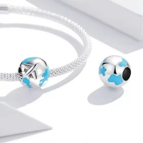 Charms Typu Pandora Światowa podróż - samolot w rejs - SCC2026