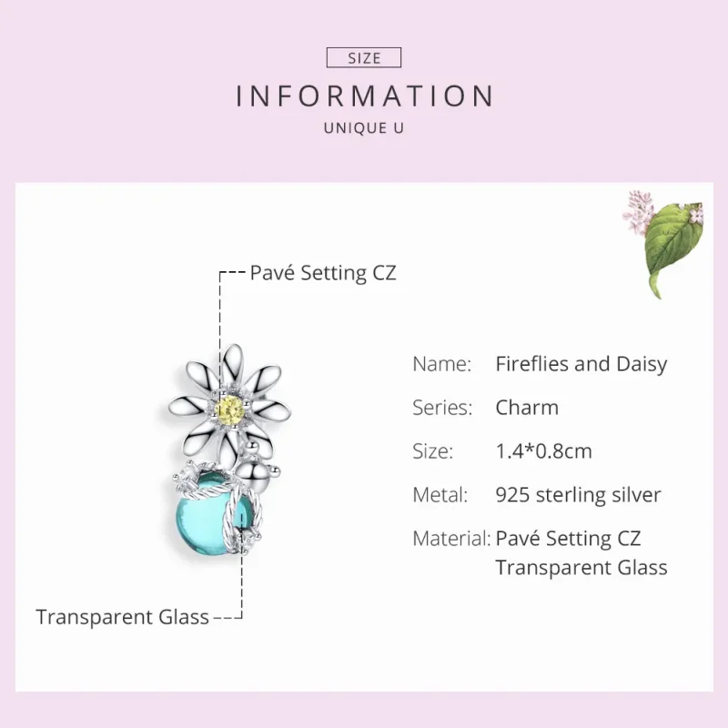 (zdjęcie do) Charms Typu Pandora Świetliki i Daisy - SCC1369 - Wyświetl 6