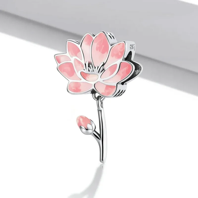 (zdjęcie do) Charms Typu Pandora świeży lotos - SCC2157 - Wyświetl 2