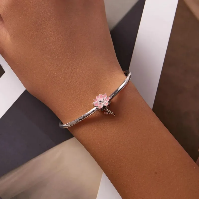 (zdjęcie do) Charms Typu Pandora świeży lotos - SCC2157 - Wyświetl 5