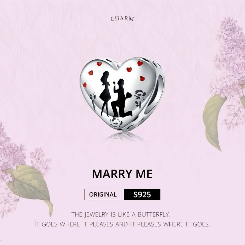 (zdjęcie do) Charms Typu Pandora Wyjdź za mnie - SCC1403 - Wyświetl 5