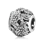 Charms Typu Pandora Wytłoczone Kwiaty - SCC2097