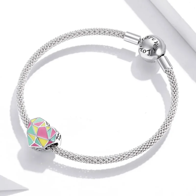 (zdjęcie do) Charms Typu Pandora Wzory geometryczne - SCC1761 - Wyświetl 3