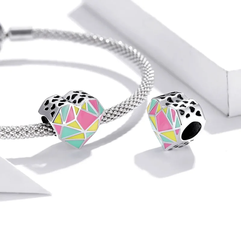 (zdjęcie do) Charms Typu Pandora Wzory geometryczne - SCC1761 - Wyświetl 4
