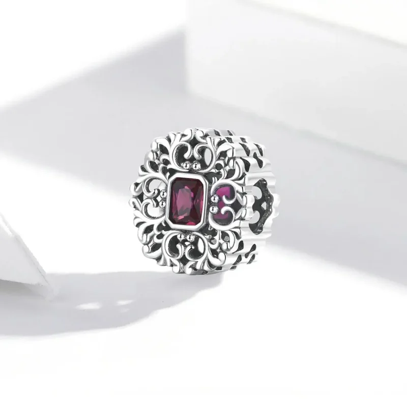 (zdjęcie do) Charms Typu Pandora Wzór Retro - Cyrkon - SCC2152 - Wyświetl 2