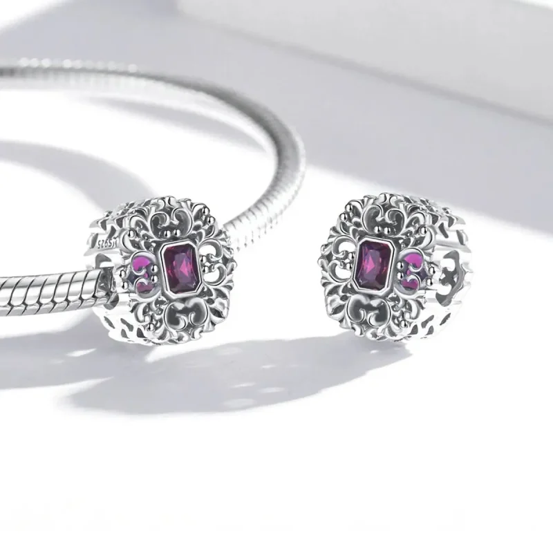 (zdjęcie do) Charms Typu Pandora Wzór Retro - Cyrkon - SCC2152 - Wyświetl 4