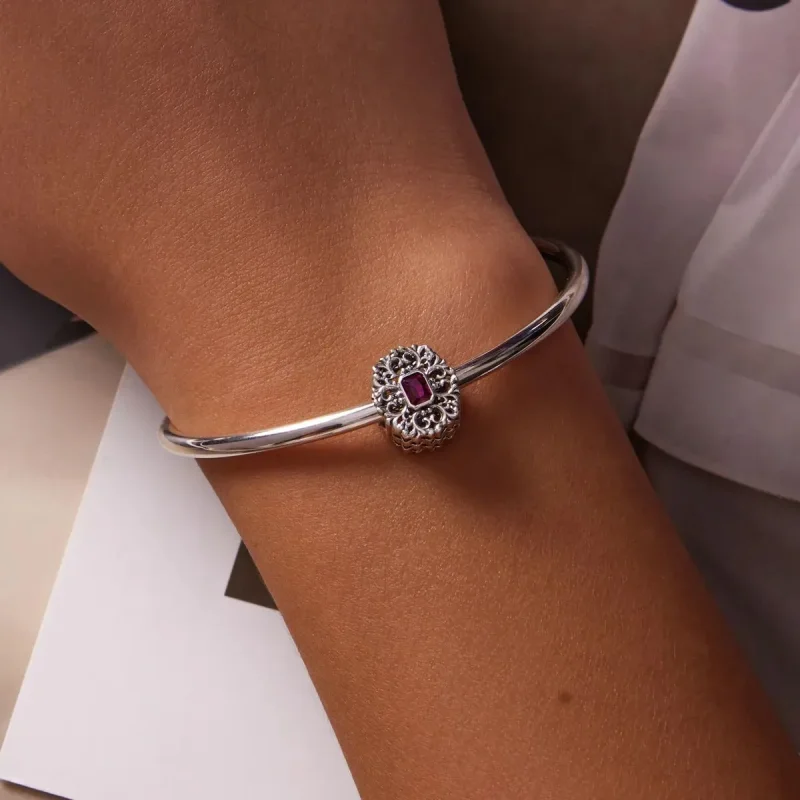 (zdjęcie do) Charms Typu Pandora Wzór Retro - Cyrkon - SCC2152 - Wyświetl 5