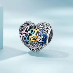 Charms Typu Pandora wzór serca - SCC2354