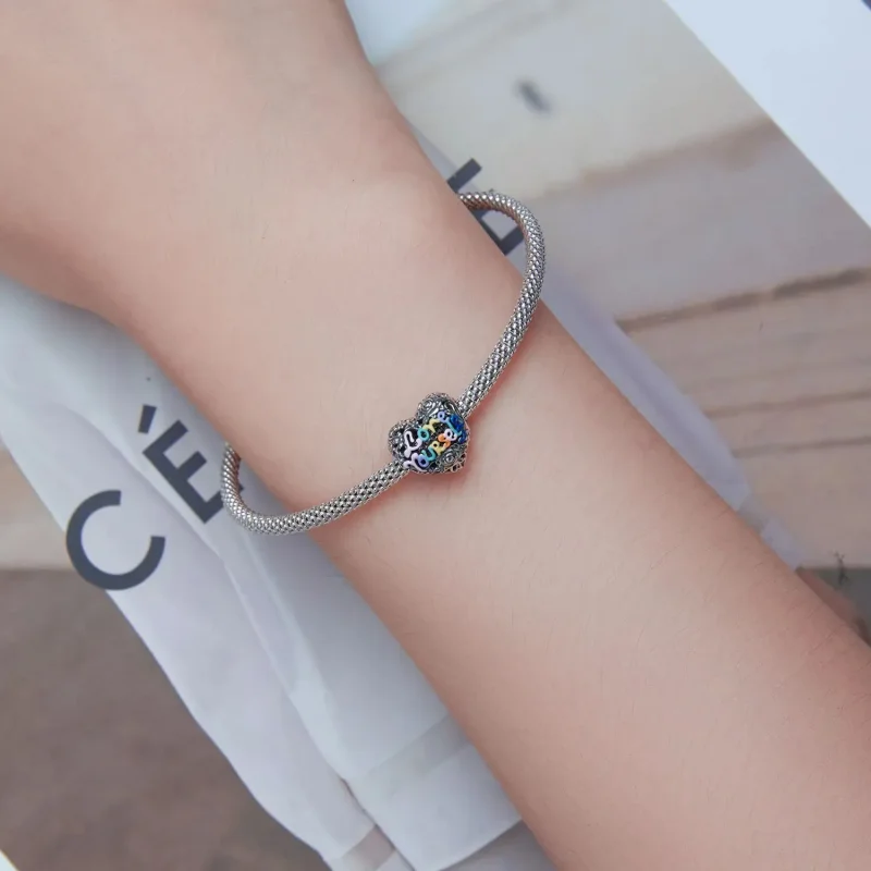 (zdjęcie do) Charms Typu Pandora wzór serca - SCC2354 - Wyświetl 5