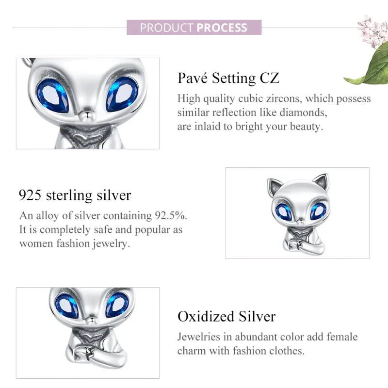 (zdjęcie do) Charms Typu Pandora Żywy mały lis - SCC1808 - Wyświetl 8