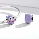 Charms Typu Pandora zabawna sowa - SCC1932