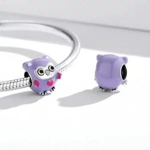 Charms Typu Pandora zabawna sowa - SCC1932