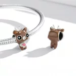 Charms Typu Pandora zabawny jeleń - SCC1934