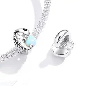 Charms Typu Pandora zabawny kameleon - BSC254