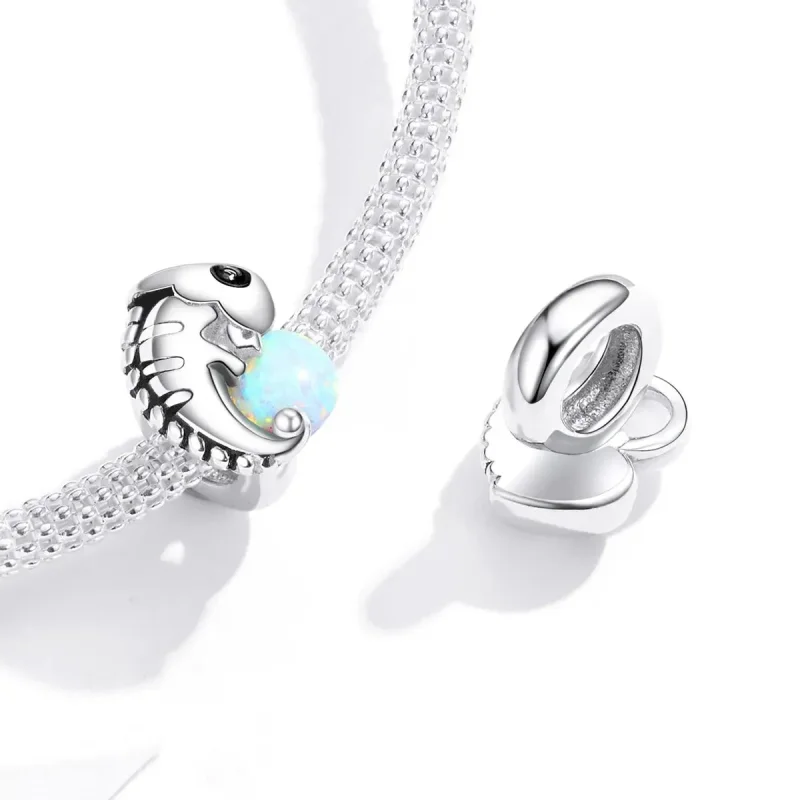 (zdjęcie do) Charms Typu Pandora zabawny kameleon - BSC254 - Wyświetl 4