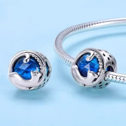 Charms Typu Pandora Zabawny kot - SCC708
