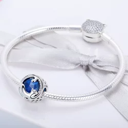 Charms Typu Pandora Zabawny kot - SCC708