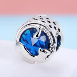 Charms Typu Pandora Zabawny kot - SCC708