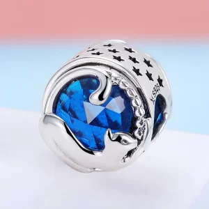 Charms Typu Pandora Zabawny kot - SCC708