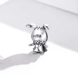 Charms Typu Pandora Zabawny Królik - SCC1867
