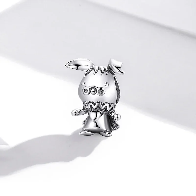 (zdjęcie do) Charms Typu Pandora Zabawny Królik - SCC1867 - Wyświetl 2
