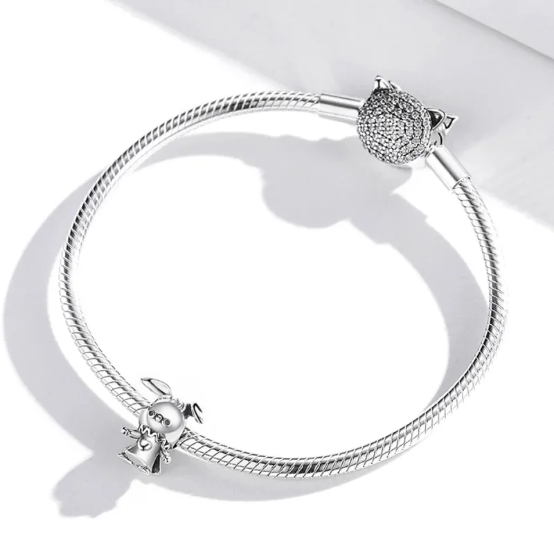 (zdjęcie do) Charms Typu Pandora Zabawny Królik - SCC1867 - Wyświetl 3